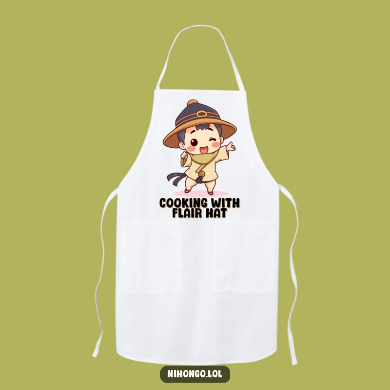 Funny Character Hat Apron: Hilarious Kitchen Wear for a Playful Chef