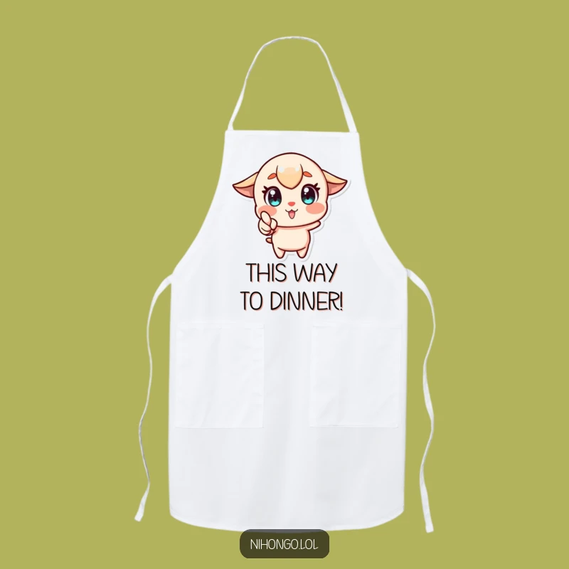 Funny Enthusiastic Character Apron: Cook with Drive, Perfect Gift!