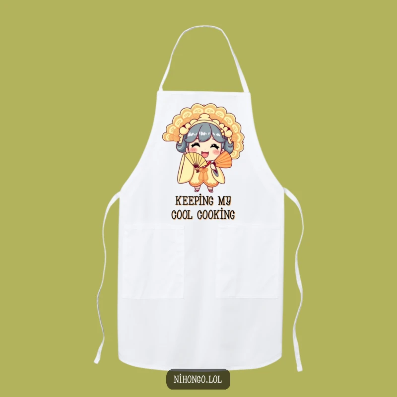 Funny Fan Waving Apron: Hilarious Kitchen Wear for a Joyful Cooking Experience