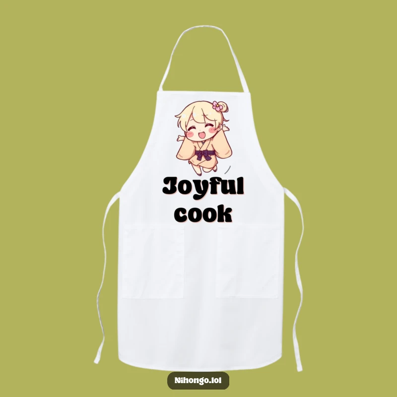 Funny Kimono Artist Apron - Playful Jumps, Perfect Creative Gift