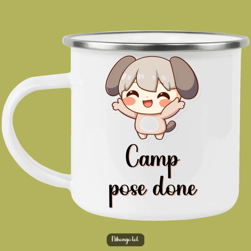 Funny Posing Character Camping Mug: Adventure Poses, a Perfect Funny Gift