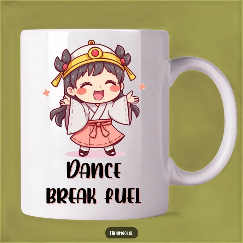 Funny Dance Mug: Giggling Traditional Character, Perfect Funny Gift for Dancers