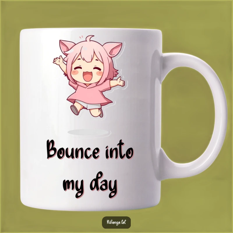 Funny Jumping Character Mug - Perfect Funny Gift for Energetic Souls!