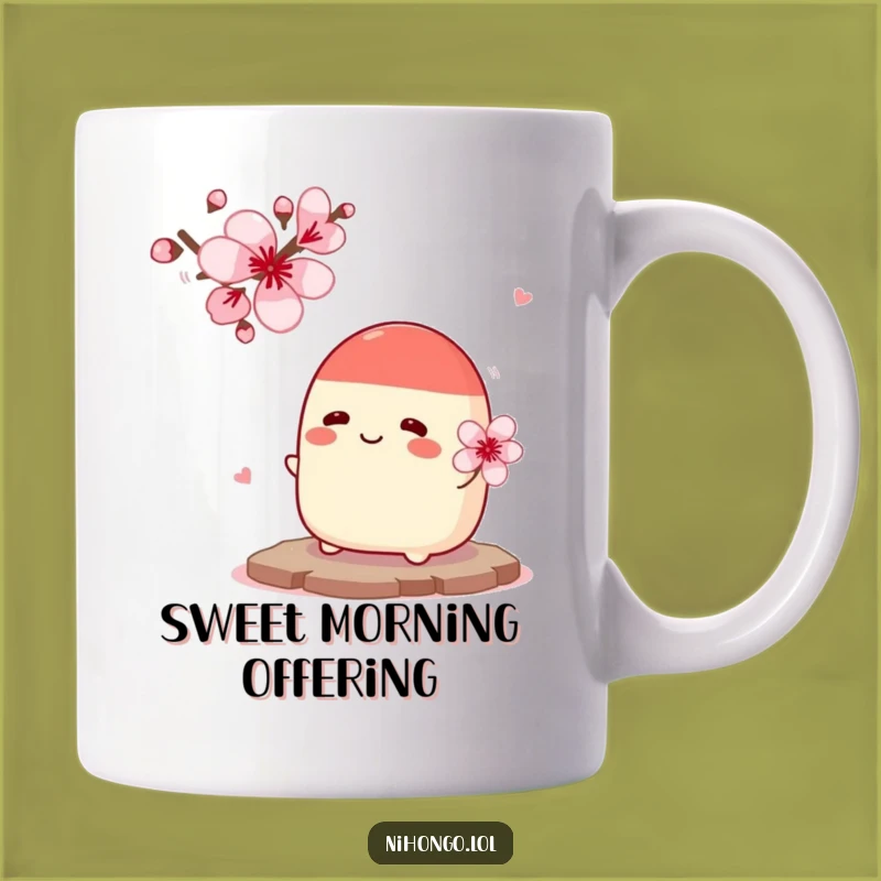 Funny Bean Bun Flower Mug - Sweet & Nervous Romantic Gift for Romantics