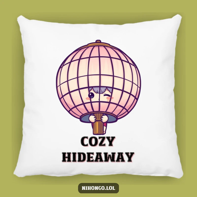 Funny Shy Lantern Peeker Pillow: Cozy Comfort for Gentle Souls