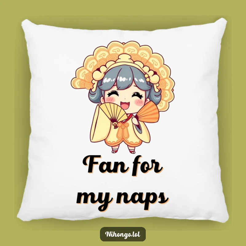 Funny Fan Waving Pillow: Cozy & Hilarious Decorative Accent for Your Sofa
