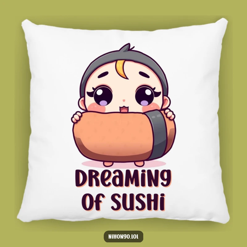 Funny Sushi Surprise Pillow: Cozy Up with a Giant Bite!