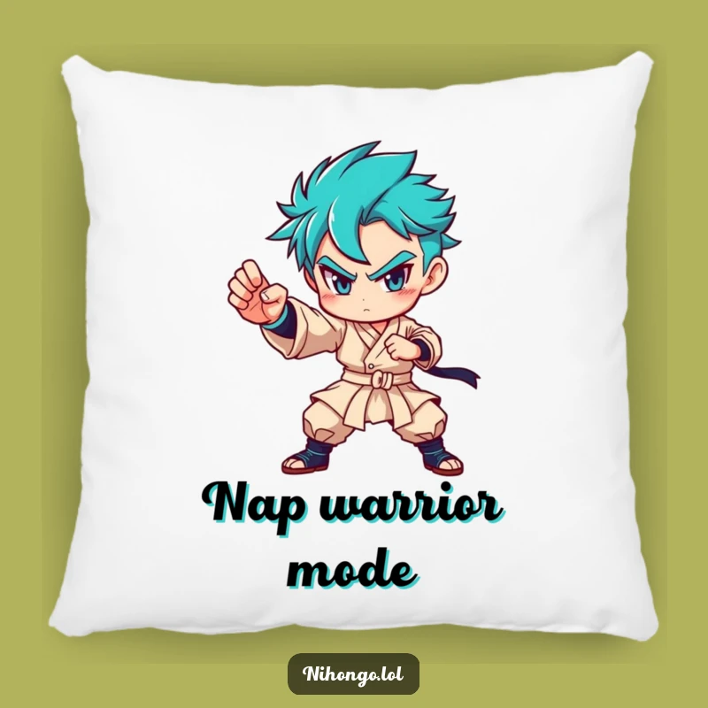 Funny Martial Arts Pillow: Comfy Strength for Your Home, Great Gift