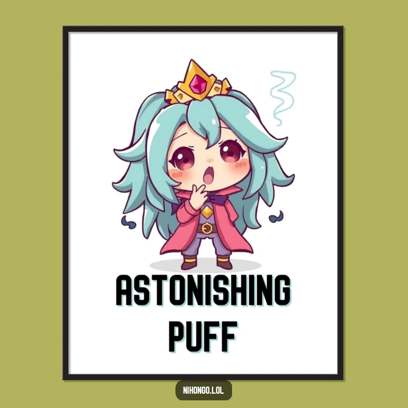 Funny Surprised Character Digital Art - High-Res Surprise for Your Walls!