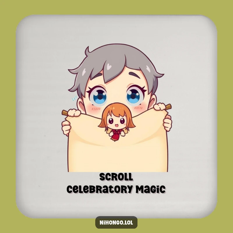 Funny Coasters: Scroll Magic Surprise Set - Protect Furniture with Humor