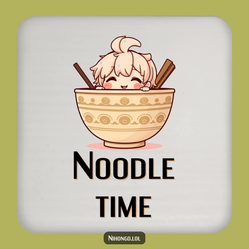 Funny Ramen Peek Coaster Set: Protect Tables with Flavor, a Savory Funny Gift