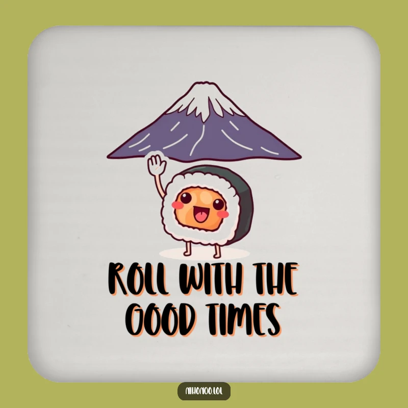 Funny Sushi Mount Fuji Drink Coasters: Hilarious Japanese Set for Table Protection