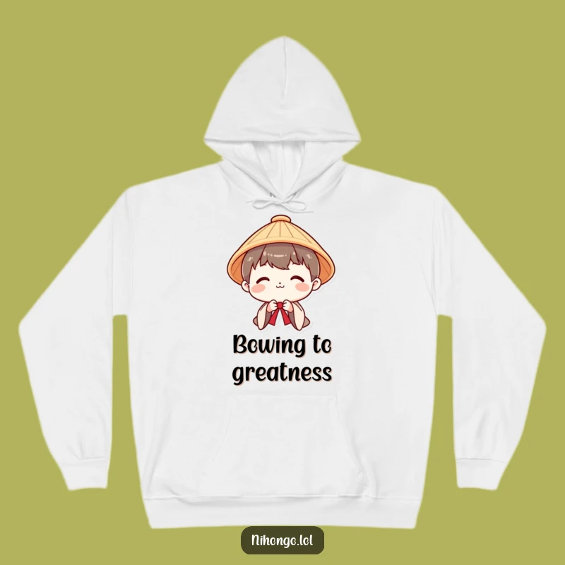Funny Polite Japanese Hoodie: Warm Humorous Gift for Respectful Comfort