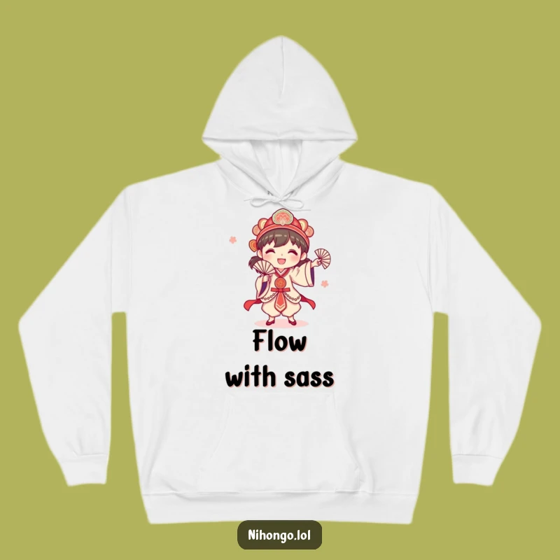 Funny Happy Fan Dancer Hoodie: Cozy Moves for Expressive Souls