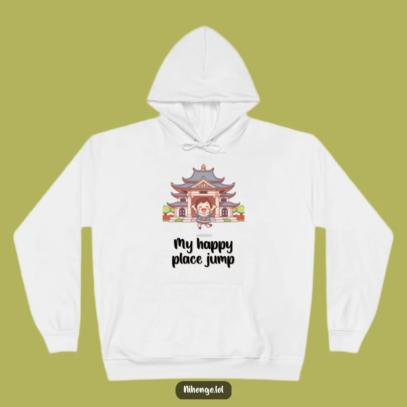 Funny Temple Leap Hoodie: Cozy & Hilarious Apparel for Joyful Moments