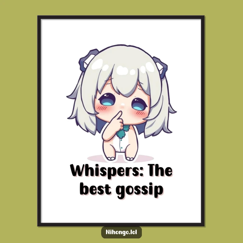 Hilarious Free Printable Wall Art: Secretive Character, Finger to Lips, Humorous Downloadable Decor