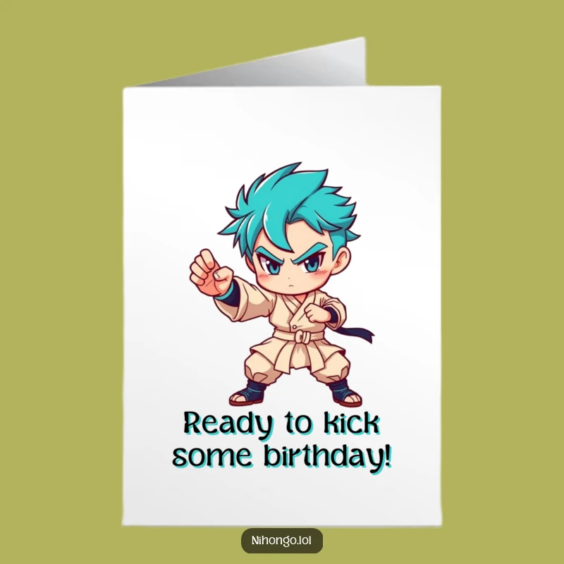 Free Printable Birthday Card: Confident Fighter - Powerful & Funny Downloadable Gift!