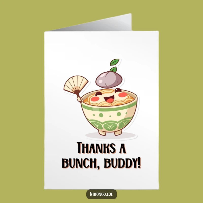 Free Printable Ramen Thank You Card: Noodle Pal Downloadable for Gratitude!