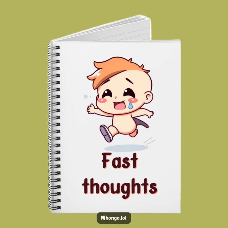 Funny Notebook: Speed Notes, Character's Urgent Jottings, Gift for Fast Thinkers