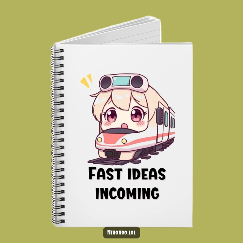 Funny Surprised Bullet Train Notebook: Humorous Gift for Quick Notes