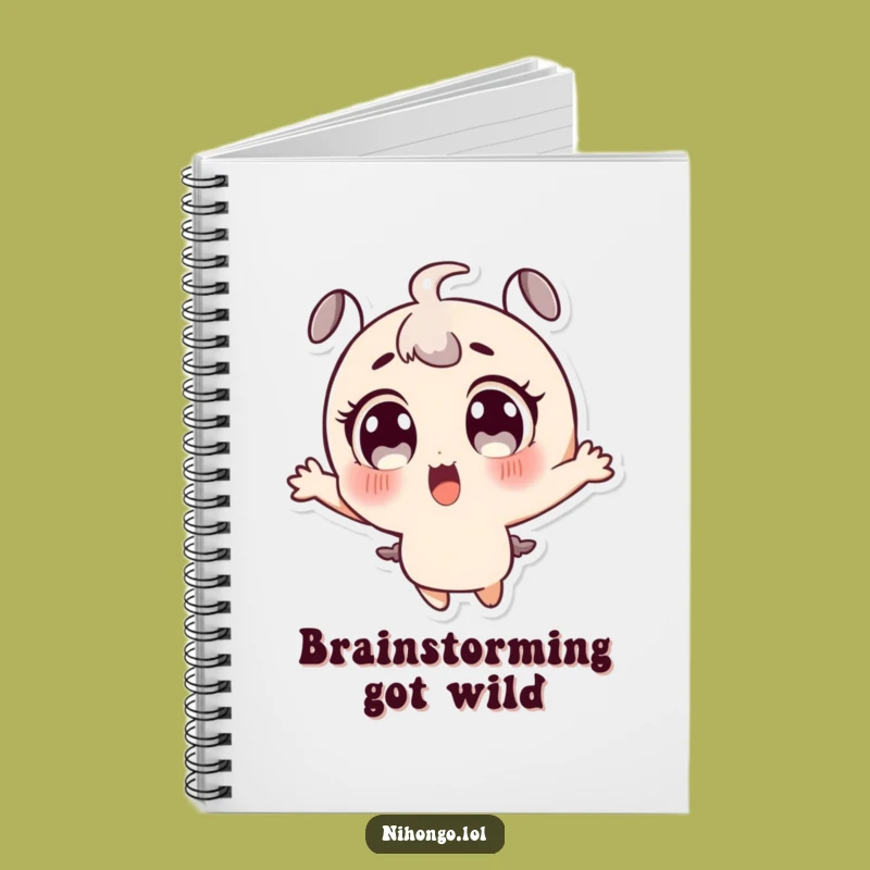 Funny Surprised Character Notebook: Large Eyes Jumping, Journaling Funny Gift