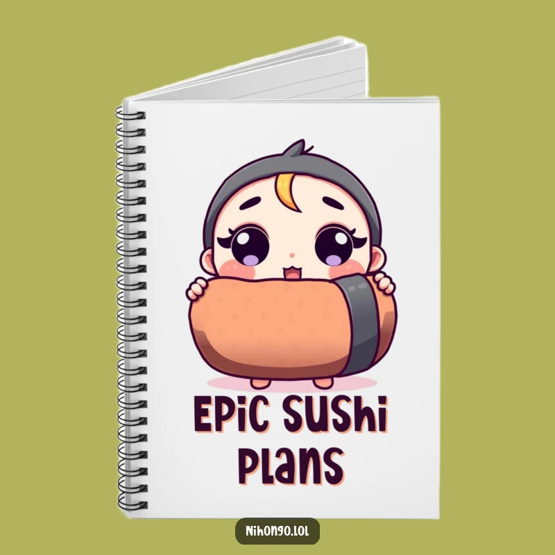 Funny Sushi Surprise Notebook: Jot Down Your Delicious Ideas!