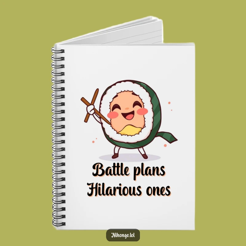 Funny Sushi Sword Dance Notebook: Comedic Roll's Journal, A Witty Funny Gift