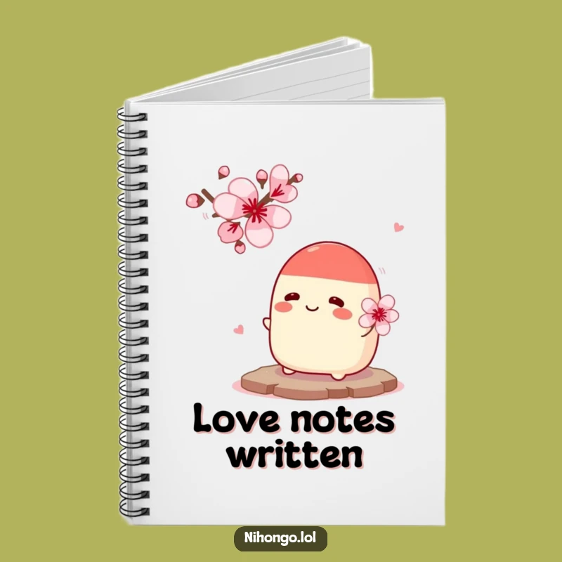 Funny Bean Bun Flower Notebook - Hilarious Sweet Romance Journal