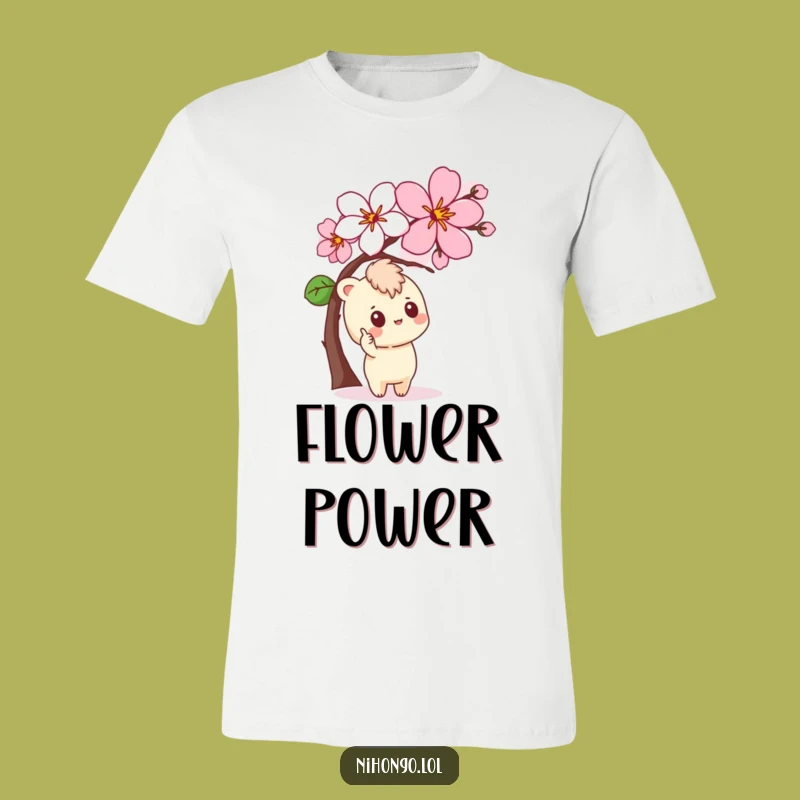 Funny Curious Character T-Shirt - Blossom Explorer, Perfect Nature Gift