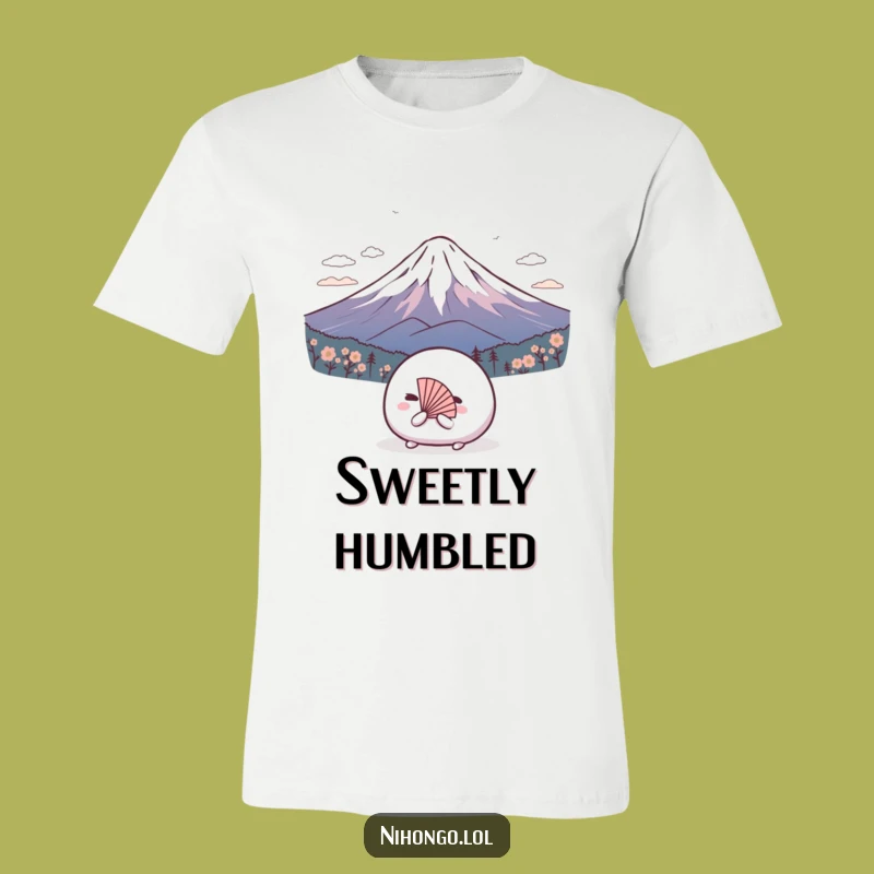 Funny Mochi Mount Fuji T-Shirt: Humble Bow, Hilarious Japan Souvenir Tee