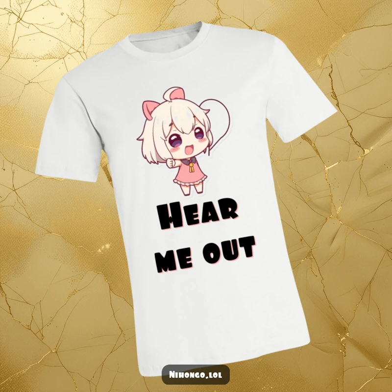 Funny T-Shirt showcasing a character dramatically pointing towards an empty speech bubble, perfect for witty individuals and humor lovers.