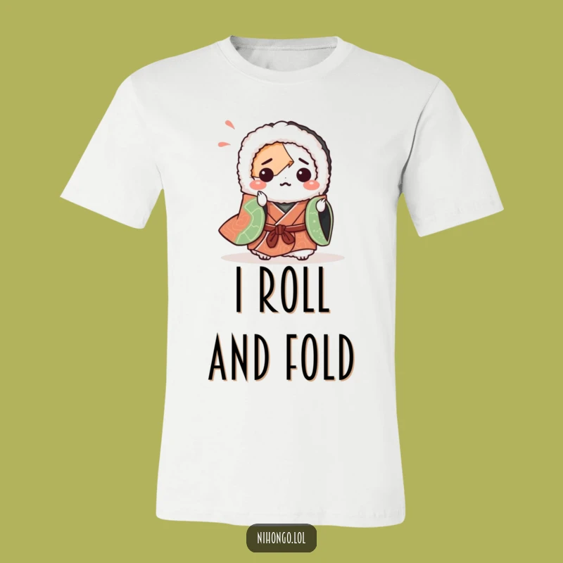 Funny Sushi Origami T-Shirt: Quirky Art Design, Ideal Funny Gift for Ambitious Foodies