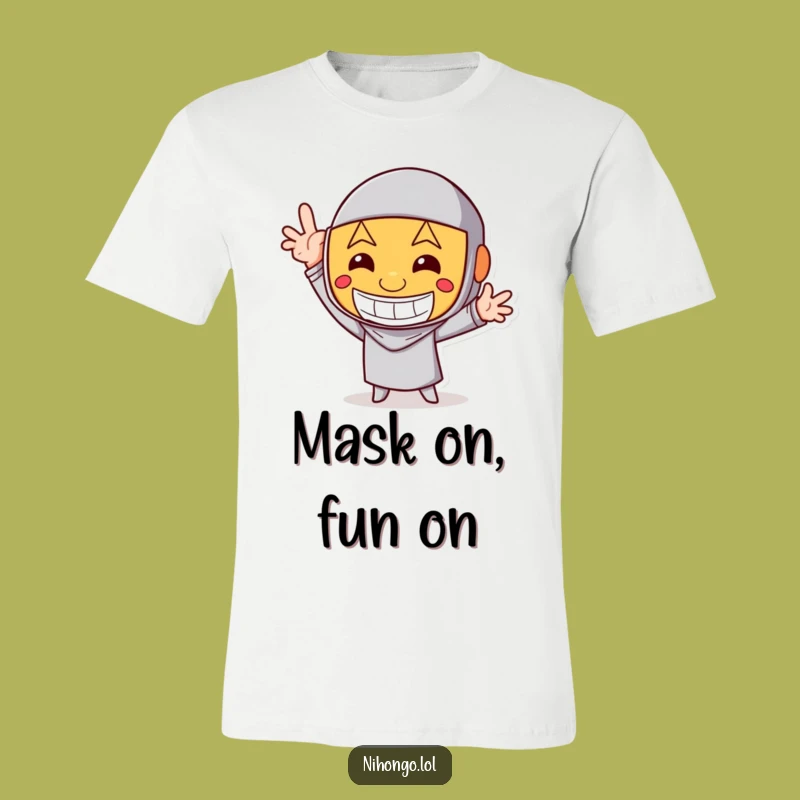 Funny Happy Mask T-Shirt - Strike a Laughing Pose Tee Gift