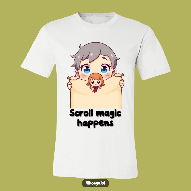 Funny Scroll Animation T-Shirt - A Whimsical Surprise Tee for Laugh Lovers