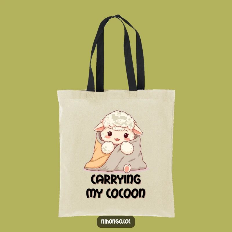 Funny Sheep Futon Tote Bag: Sheep Blanket Carrier, Practical Funny Gift!