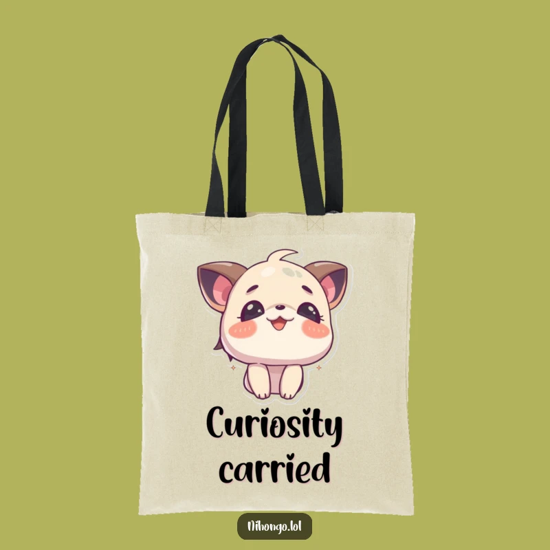 Funny Curious Character Tote Bag: Carry Your Wonder, a Fantastic Funny Gift
